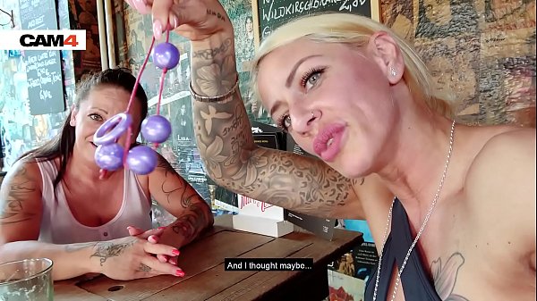 Harleen van Hynten and Adrienne Kiss having naughty, slutty lesbo cam sex with dildos and anal beads (FULL SCENE)! Cam4.com